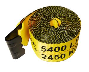 China 4&quot; X 27' Heavy Duty 5500LBS 4inch 30ft Truck Winch Straps With Flat Hook Cargo Strap wholesale