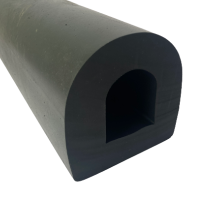 Cutting Service Black D Type Rubber Marine Boat Fender Dock Bumper for Ship
