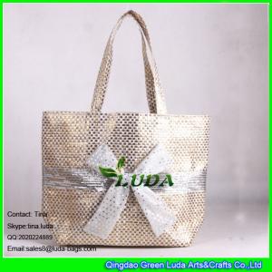 China LUDA japan style straw handbag fashion straw beach bag for yong girl wholesale