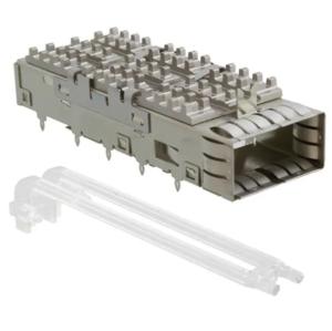 China 1888971-3 QSFP+ Cage with Heat Sink Connector Press-Fit Through Hole wholesale