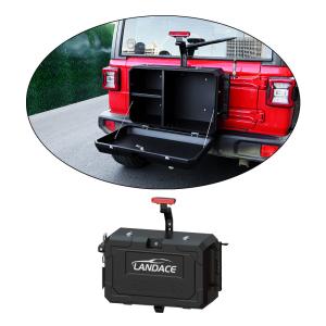 China Effortless Installation 6063 Aluminum Tail Gate Storage Box for Jeep Wrangler JL JK wholesale