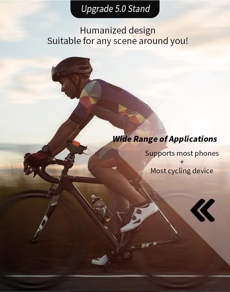 FCC Detachable Bike Mount Cell Phone Holder With Power Bank Box