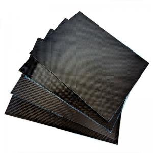 China 3K Twill Matte Finish Laminate 100% Carbon Fiber Plates Sheet 300mm X 200 X 1.0mm on sale
