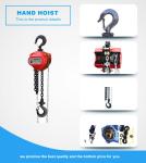 No Breaking 10 Ton Manual Chain Hoist Good Impact Resistance Long Service Life
