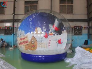 China Inflatable Christmas Snowflake Winter Snowman Theme Inflatable Ball wholesale