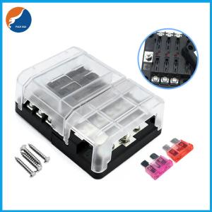 China Car Boat Marine 32V 6 Way ATO ATC Fuse Block With LED Indicators Negative Busbar wholesale