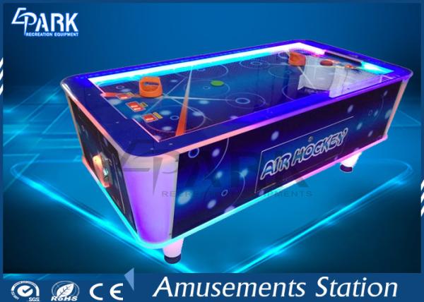 Electronic Video Game Machine Air Hockey Arcade Machine Attractive Lights Metal