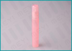 China 8ml Frosted Pink Plastic Perfume Bottle Packaging Travel Useful With Sprayer wholesale