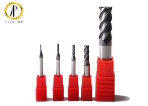 China 4 Flute Flattened Tungsten Carbide Milling Cutters 58HRC wholesale