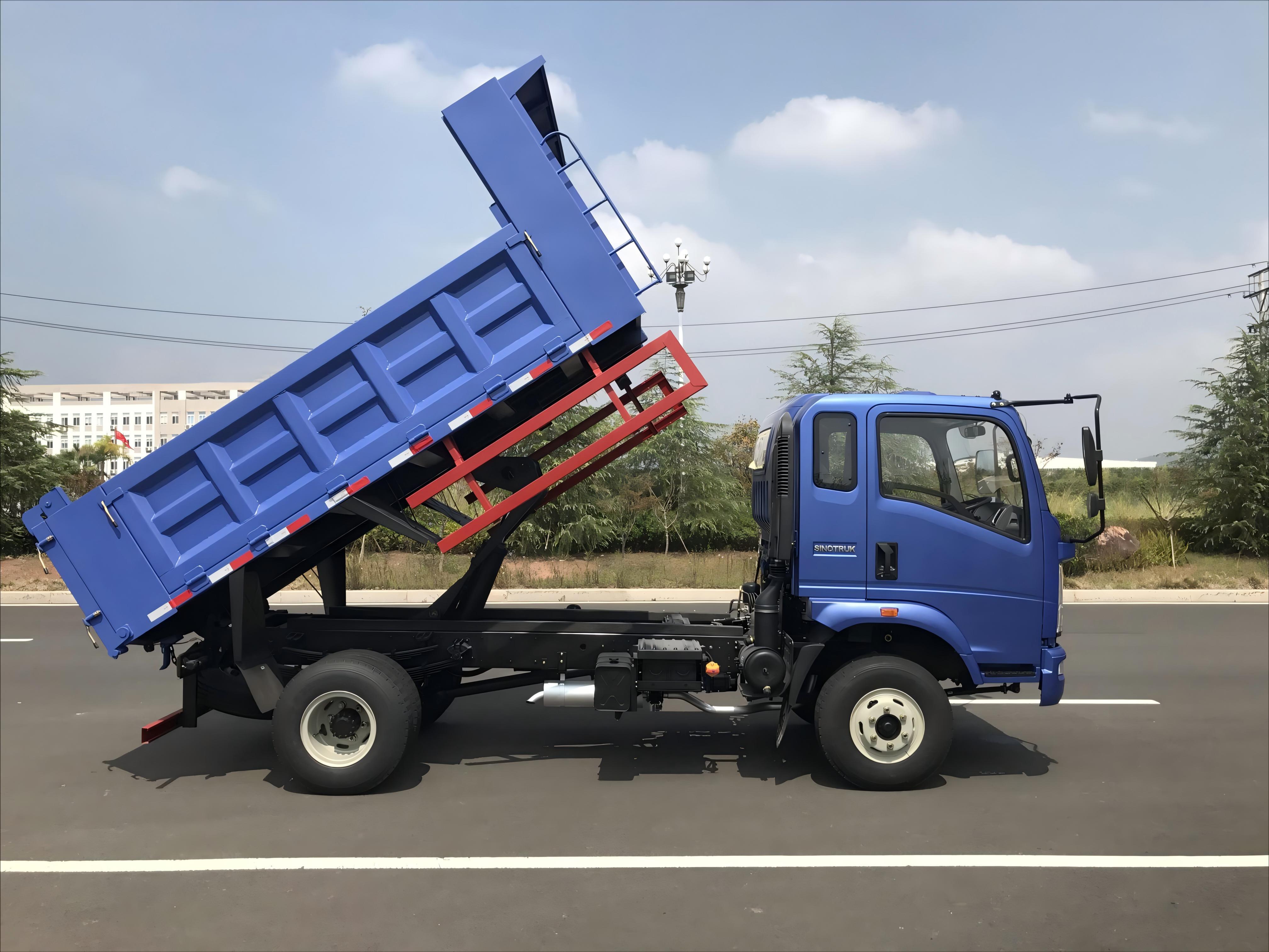 4 Axle 60 ton transport coal ore sand bauxite manganese marble rock steel building material end dump back Tipper Semi Trailer