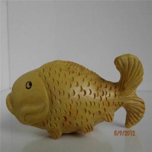 China Boxwood carved carp fish wholesale