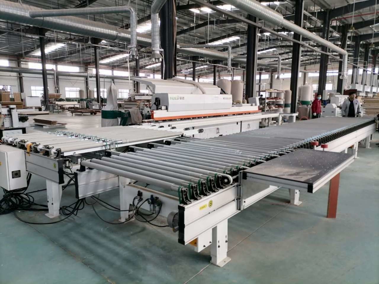 Fully Automatic Single Sided Edgebander Mdf PVC Edge Banding Production Line