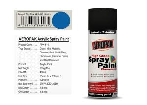 China Hard Wearing Colorful Spray Paint Sky Blue Color For Plastics / Concrete wholesale