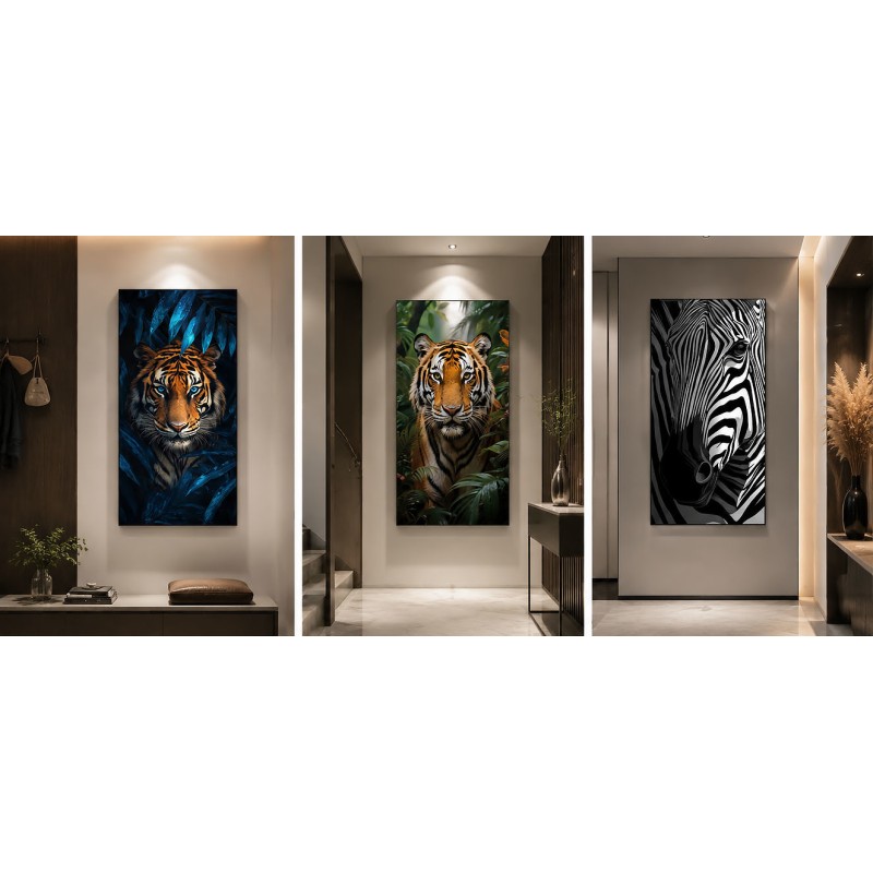 Custom 3D Printed Art Background Wall Panel Animal Pattern Corridor Hallway