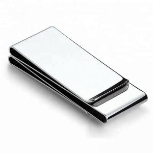 China Personalized metal unique cheap stainless steel wallet money clip on sale