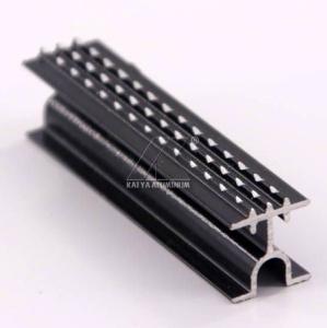 China 6000 Series CNC Aluminum Profile T3 - T8 Decorative Line Black Anodize wholesale