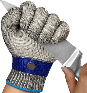 China Stainless Steel 316 A5 Metal Mesh Gloves For Cooking EN388 ANSI wholesale