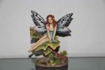 Poly resin porcelain Angel Collectible Figurines with wings for unusual