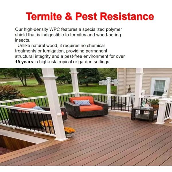 Upgraded Second Gen WPC Decking Waterproof Anti Rot Long Lasting