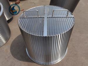 China Ss304 450mm Dia Wedge Wire Mesh Filter Screens For Wastewater Treatment wholesale