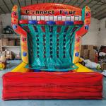 Commercial Outdoor Sports Inflatable Connect 4 Basketball Shooting Machine