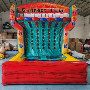 China Commercial Outdoor Sports Inflatable Connect 4 Basketball Shooting Machine Inflatable Interactive Game wholesale