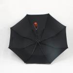 Big Mens Black Folding Umbrella , Custom Logo Mens Fold Up Umbrella Durable
