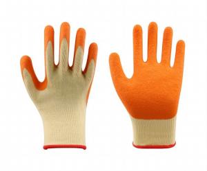 China Latex Coating Rubber Dipped Gloves Heavy Duty Hand Gloves For Construction Workers on sale