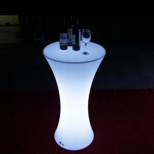 China Customized LED Light Cocktail Table Illuminated Rechargeable on sale