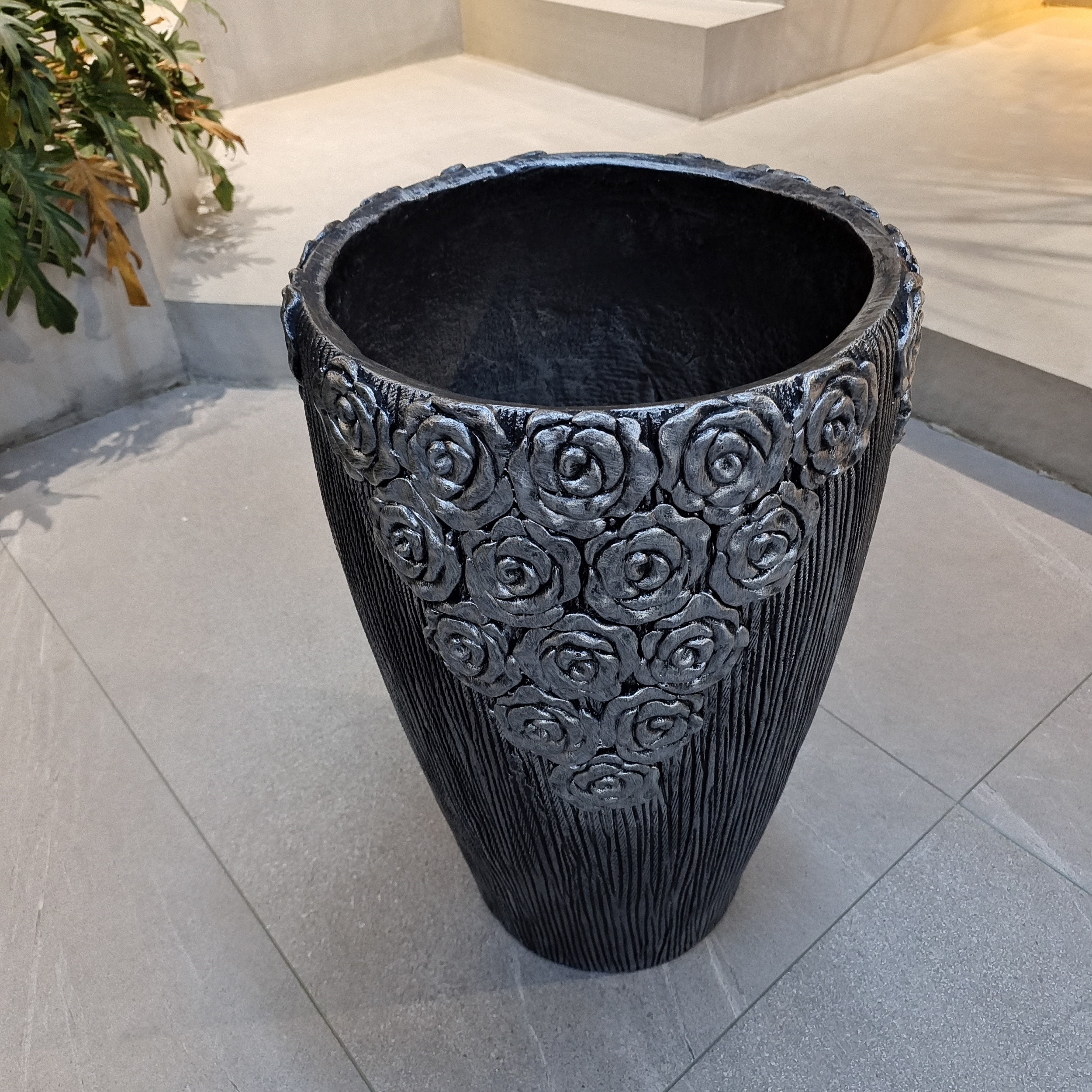 Beautifully Crafted Fiber Clay Planter For Your Greenery Collection