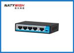 12V 15.4W 10 / 100M 4 Port Industrial POE Switch Support Extend 250 Meters