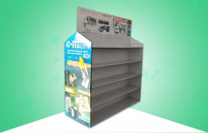 China 5 Shelf Pre Filling Cardboard Floor Display Stand , Cardboard Shelf Display wholesale