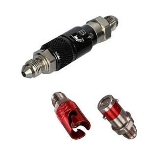 China Universal Year Standard 3AN Black Aluminum Quick Release Dry Brake Line Coupling Fitting for Universal Vehicle Fitment wholesale