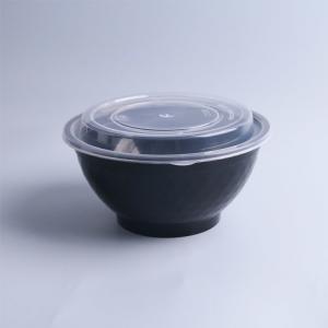 China Custom Printed Take Out Round Plastic Salad Bowl Disposable 750Ml 950 Ml on sale