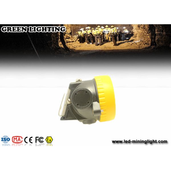 170g yellow GL-T2 wireless intrinsically safe mining headlight with 2.2Ah Li-ion Battery with PP meterial