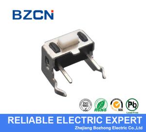 China 50 MA Max Current Right Angle Tactile Switch Soldering Dust Proof Firm wholesale