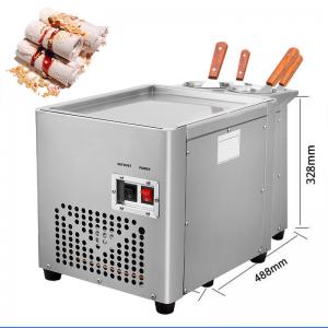 China Free shipping to USA tax included ETL CE Single Round Pan ice cream roll machine/fry ice cream machine/Fried Ice Cream M on sale