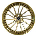 Aluminum Polished 2 Piece Forged Wheels Gold Barrel Centers Disc For Audi A7 Car