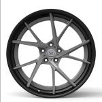 Matte Gun 2 Piece Forged Wheels Metal Spokes 20inch Rotational Satin Black Lips