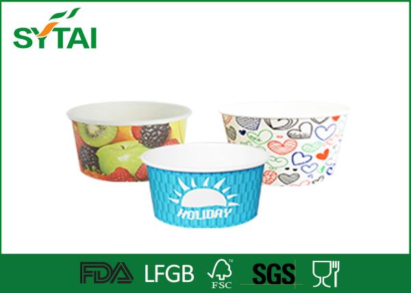 Printing ice cream cups paper Personalized Cold Food disposable ice cream