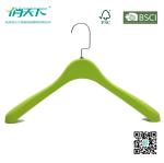 Betterall Wholesale Flat Hook Green Color Plastic Hangers