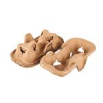 Custom logo recycle brown kraft paper coffee cup holder for take away