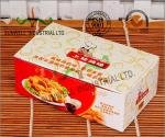 Coated Paper Display Foldable Cardboard Boxes For Fried Food Products Packaging