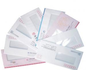 China Big Folder Printing, Mailer Customized Printing, craft paper envelope printing with PVC window wholesale