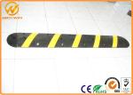60ft 1830mm Road Safety Reflective Rubber Speed Bump With Panama Standard