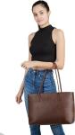 Vintage Briefcase Computer Leather Laptop Tote Bag , 16x21 Work Office Shoulder