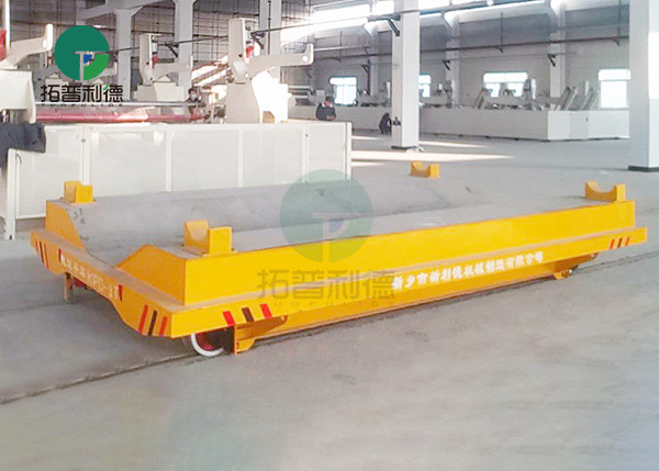 Heavy Duty Industry Material Handling Transport Trolley On Rails Applied In Construction