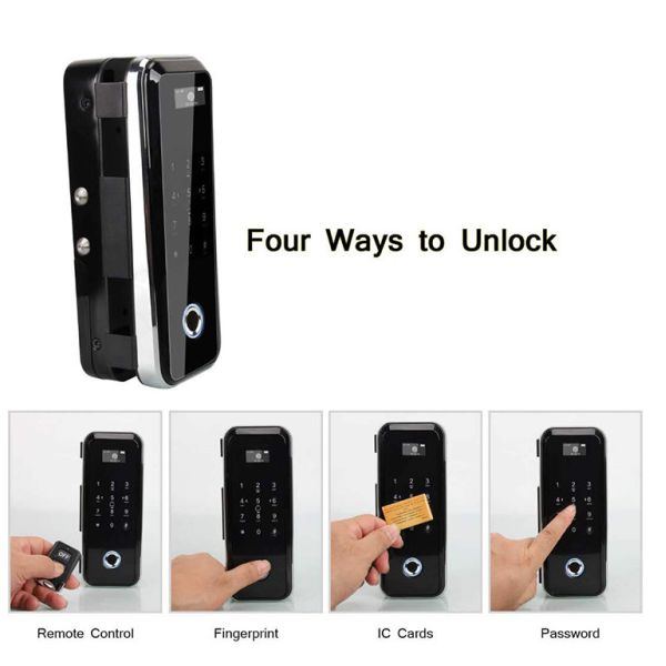 Keyless Sliding Glass Door Security Locks Electronic Intelligent