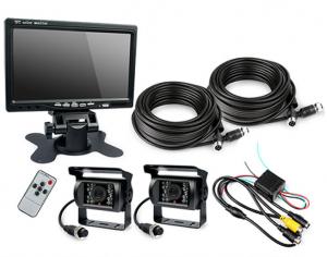 HD Waterproof IP67 Rugged Truck Trailer Reverse Camera With Colour 7 LCD Monitor