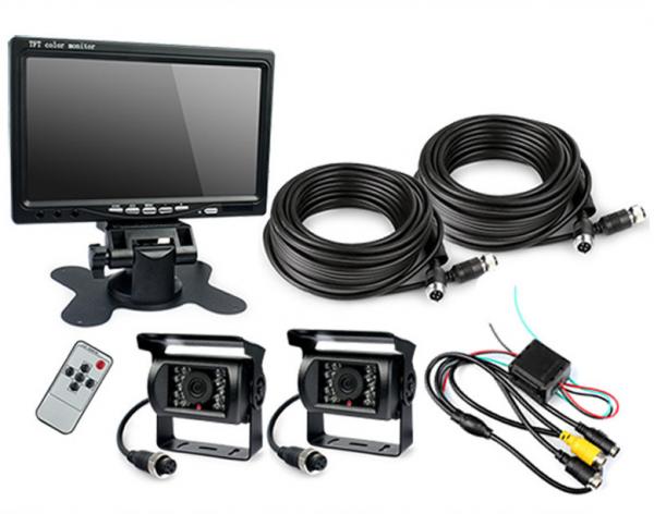 Quality HD Waterproof IP67 Rugged Truck Trailer Reverse Camera With Colour 7" LCD Monitor for sale
